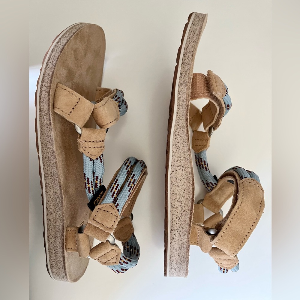 EUC In Box - Teva Original Universal Rope Sandals - Canal Blue - Picture 4 of 8